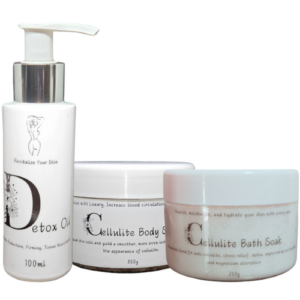 Anti-Cellulite Combo (Detox Oil, Body Scrub & Bath Soak)