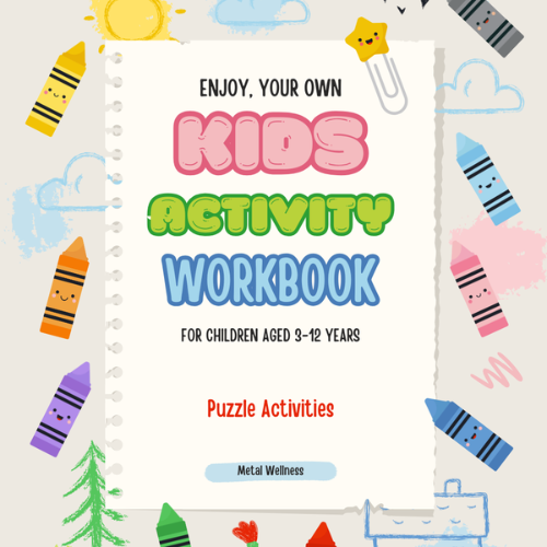 Kids Puzzle WorkBook - For children aged 3-12 years